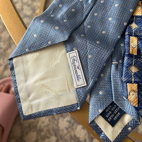 Lot of Falconnable and Robert Estate 100% Silk Ties, Men - Picture 3 of 7